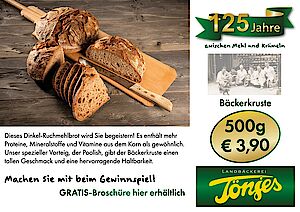 Jubiläumsbrot im August 2025 - Bäcker-Kruste