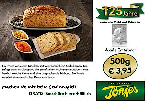 Jubiläumsbrot im September 2025 - Axels Erntebrot