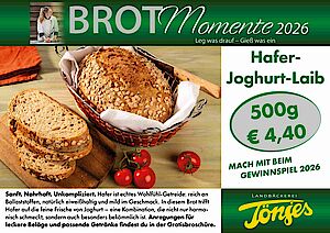 BROT Moment April 2026 - Hafer-Joghurt-Laib