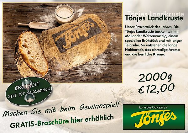 Tönjes Landkruste - Brot Angebot im Dezember 2023